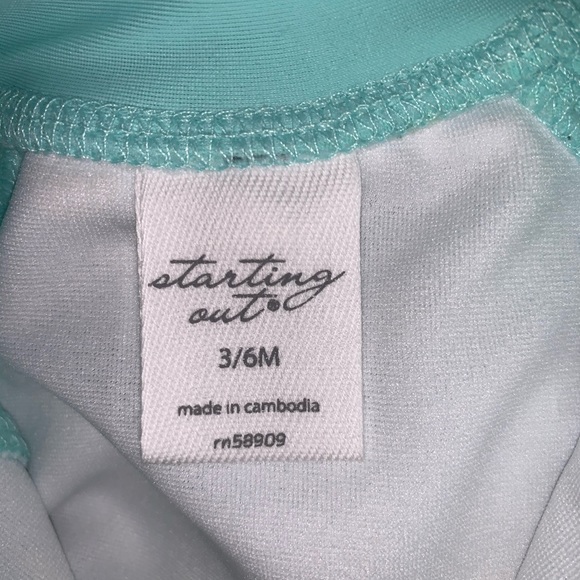 NWT Starting Out Baby Boy Safari Print Swimsuit - Picture 4 of 5